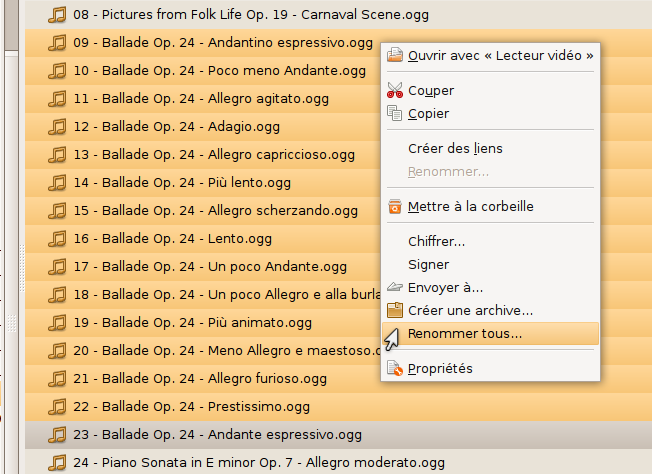 Renommage en masse dans Nautilus grâce à nautilus-actions.